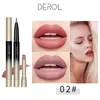 Dubbele - End Matte Non-Stick Lip Liner Niet-Fading Lips Lipers Lipsticks