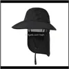 Caps Masks Летняя Унисекс Езда на велосипеде УФ Защита Защита Шере Sun Face Man Cap Hat Work Word Hats QVBNK A8EGM