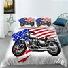 Bedding Sets Cool Cover Set Birthday Gift For Children Baby Kid 3D Motorcycle Printed Home Bed Clothes Unique Design Fashionable