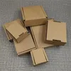 Gift Wrap 100pcs 10 Size Kraft Paper Corrugated Box For Small Item Packaging DIY Thickened Postal Wrapping1533976