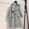 معاطف الخندق النسائي S-3XL على الطراز البريطاني الطويل النساء معطفات عالي الجودة الإناث jaquetas casaco feminino inverno