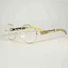2023 óculos de grife novo retrô de impressão crua búfalo chifre masculino óculos de sol oval perto da miopia Spring de sol Reading Glasses