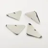 20st High Polished 16 * 22mm * 1.2mm Tjockt Rostfritt stål Charms Triangle Tag Pendant Smycken Resultat DIY