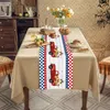 Chemin de Table pentagramme en forme de cœur d'amour, chemin de Table moderne pour fête, salle à manger, décoration de mariage, nappe et sets de table