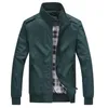 Jackets masculinos 2022 Spring Autumn Fashion Patchwork Jacket Male Stand Zipper Slim Fit Men and Mens Coats Outerdoor sobretudo