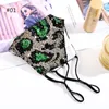 Leopard Pailletten Maskers Mode Glitter Designer Masker met Filter Pocket Verstelbare Oorlussen Ademend Stoffen Mond Cover