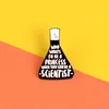 Scientist Chemical Container Broche Black Measuring Cup Baker que quer ser um PINS PRINCESS para pesquisadores científicos Workers1028558