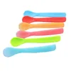 Bebé Cuchara de silicona suave Alimentación Kid Scoops Niños pequeños Alimentador infantil Cucharas Niños Vajilla Arroz Scoop Accesorios para niños GGA5136