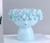 ノルディックの家の装飾樹脂の花瓶像彫刻化粧ブラシ収納ボックスペンホルダー創造的な花