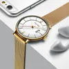 Fantor Klassische Luxus Gold Männer Marke Männlich Quarz Mesh Wasserdicht Datum Business Mann Uhr Für Handgelenk Armbanduhren