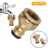 Vattenutrustning Universal Tap Kitchen Adapters Connector Mixer Brass Facet Slang Adapter Basin Montering Trädgårdsverktyg Bevattning Hem