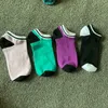 Pink Black Green Letter Socks Without Tags Other Home Textile Sports Cotton Colourful Breathable Quick Drying Slippers Anklet Girls Short Sock WY541-4