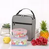 NEW7styles Bento Boxes per alimenti termici per esterni Borsa da picnic per pranzo Borsa da picnic impermeabile ispessita in tessuto Oxford Isolamento semplice e facile Borsa da trasporto RRA98