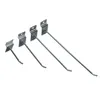 Prateleiras de mercadorias de gancho slotted Slatwall Único ganchos portátil Pin Shop Display Fitting Prong Gancho de Gancho de rede Home Storage SN4345