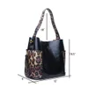 Leopard Pocket PU Fourre-tout Poches Seau Sac de voyage en cuir léopard porte-monnaie Gris Marron Noir Sacs de sport en plein air Western Stripse Carry Purse DOMIL106-1911