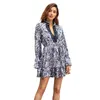 Robes décontractées Conçu à l'origine Robe pour femme 2022 Léopard-Imprimé Grande Taille Full Femme Party Office Lady Sexy