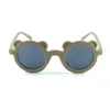 Schöne Kinder-Frösche-Designer-Sonnenbrille in reinen Farben, großer Mund-Frosch-Design, runder Rahmen, niedliche Brille für Jungen und Mädchen im Großhandel