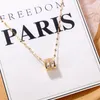 Colliers pendentifs collier de petite taille en cristal délicat, bijoux pour femmes, collier ras du cou