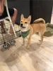 Wholesaleドッグアパレルスモールバンダナビブズキャットスカーフ洗える綿格子縞の印刷子犬ケルチチェックスペットグルーミングアクセサリー