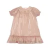 Sommar barn boutique kläder koreanska tjejer prinsessa klänningar barn gyllene stjärnor tulle klänning toddler födelsedag eid kläder 210615