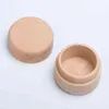 Home Storage Beech Wood Jewelry Boxes Small Round Storage Box Retro Vintage Ring Boxfor Wedding Natural Wooden Jewelrys Case Organizer ContainerZC532