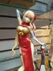 Anime AlphaMax SKYTUBE Fantasia Lótus Dourado Cheongsam Ameixa Vaso Dourado Garrafa PVC Figura de Ação Modelo Colecionável Brinquedos Boneca Presente Q0722