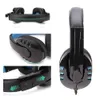 Wired Gaming Headphones Gamer Headset med mikrofon för dator Laptop PS4 Mobiltelefon