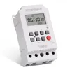 Timer 30pcs AC 220V DC 12V Seconda impostazione Timer digitale Interruttore 24 ore su 24 7 giorni Settimanale programmabile Relè temporizzato Uscita tensione Carico elevato