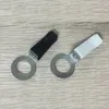 Newauto Outlet Clips Tool Circular Hole 14.5mm Metall Vit Svart Automotive Parfym Clip Dekorativa Bilventiler Klämmor Tillbehör RRB11412