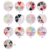 1 Wiel Mix Kleuren Aurora Hars Bogen Nail Art Decoraties Semi Transparante Fairy Bow Rok Kant Crystal Charm Manicure Accessoires