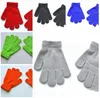 Weihnachtsgeschenke Kinder Winterhandschuhe Unifarben Bonbonfarben Vollfinger-Magic-Strick Warm Skifahren für Jungen und Mädchen Stretch Outdoor-Stricken 2023