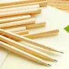 Crayons 100pcs / Lot Vintage Triangle rond et hexagonal avec école de bureau blanc fournit du bois respectueux de l'environnement11