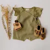 Beer Leider Born Baby Solid Rompertjes Baby Zomer Bodysuit Peuter Casual Jumpsuit Boys Meisjes Japanse Outfits Babykleding 210708