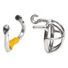 Verrouillage en acier inoxydable ergonomique Dispositif de chasteté mâle, cage de bite, serrure de pénis, bague de coq, ceinture de chasteté, S052 p0826