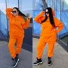 Dames trainingspak oversized hoodie en broek casual sportpak winter twee stuk set hoodies voor sportkleding sport 210930