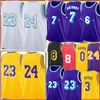 LEBRON 23 6 James Carmelo 7 Anthony 3 Davis Jersey Russell 0 Westbrook Basketball Jersys 32 2023 75th