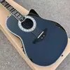 OvationGuitar 6 String Ovation Akustik Elektro Gitar Ebony Keyfon F5T Preamp Pickup EQ Professional Folk Guitare3515132