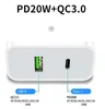 20W PDタイプC QC3.0 USBファストチャージャー電話US EU AUプラグアダプターウォール充電器用iPhone 12 Pro Samsung OnePlus HTC Xiaomi AFC FCP