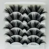 Maquiagem 5 pares 3D mink cílios grossos longos cílios postianos 16 estilos olho cílios ferramentas de beleza