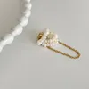 Jednoczęściowy Mankiet Ear Pearl Pearl Tassel bez przeszywającego ferromagnetycznego klipu dla kobiet Minimalistyczne kolczyki 3643488