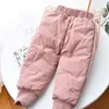 Broek meisjes kleding herfst winter warme broek kinderen kinderen bodems dikker voor meisje flexibele roze joggingbroek