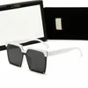 2021 Designer Uv-bescherming Zonnebril Mannen Vrouwen Vintage Vierkant Rijden Gepolariseerde Zonnebril Mode Metalen Brillen met doos