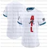Personnalisé 2021 All Star Game blanc Flexbase Baseball Jersey Double couture broderie hommes femmes jeunesse