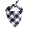 Dog Apparel Bandana Christmas Plaid Single Layer Huisdier Sjaal Driehoek Bibs Kerchief Pet Accessoires Bib voor kleine Medium Grote Honden RRF13612