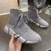 Mannen Gebreide Lace-up Sneaker Laarzen 2.0 Letter Gedrukt Designer Dames Ultra-Flexibele Gegoten Sole Bootie