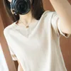 Summer Hollow Out sweater Pullovers Women Knitted Thin Ladies Tops short Sleeve Casual Ladies Pull O-Neck Jumper Female 210604