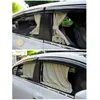 2 sztuk Uniwersalny okno boczne Sunshade S Stylizacja Samochód Auto Okna Zasłona Sun Visor Blinds Cover