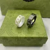 Homens mulheres desenhador anéis de moda ceramics amor anel de amor para mulheres com abelha pedra preciosa padrão clássico casal anéis de luxo jóias 21ss