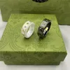 Men Women Designer Rings Fashion Ceramics Love Ring Engagements For Women With Bee Gemstone Pattern Classic Couple Rings Luxury Jewelry 21ss