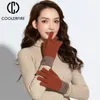 Five Fingers Gloves Lady Alpaca Cashmere Knitted Touch-Screen Autumn And Winter Outdoor Windproof Korean Edition ST234